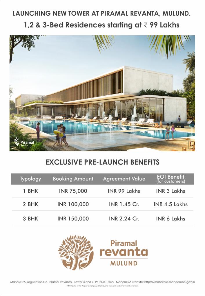 Launching Tower 3 at Piramal Revanta, Mulund, Mumbai Update